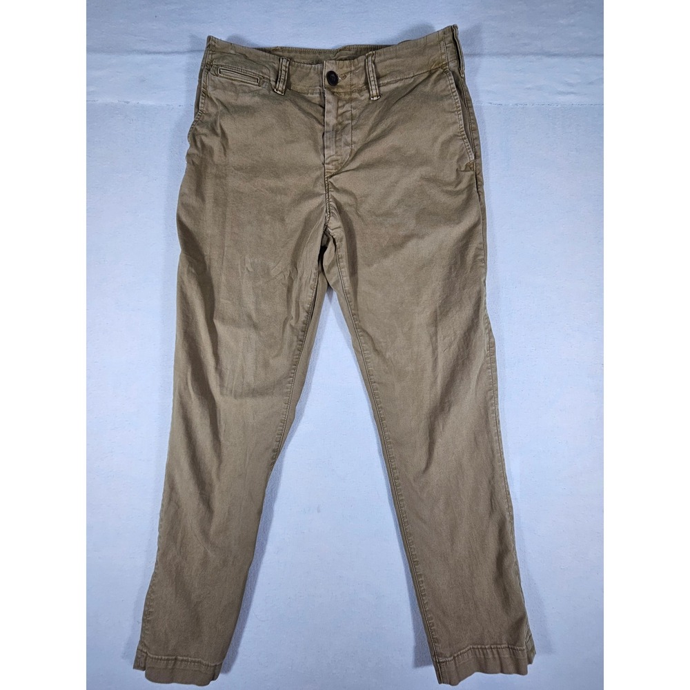 American Eagle Flex Chino Pants Mens 30x30 Khaki Tan Stretch Cotton 4426